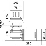Verricello ITALWINCH tonneggio Nestor 1000W 12V - immagine 2