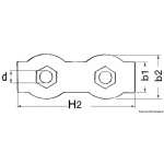 Morsetti inox doppi 3 mm - immagine 2