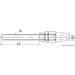 Terminale inox tenditore Ø 3 mm