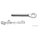 Terminale inox occhio Ø 2,5 mm