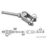 Termin. inox forc.snod. Ø 4mm