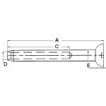 Terminale inox, testa Ø 4 mm - immagine 2