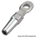 Terminale inox occhio Ø 8 mm