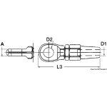 Terminale inox occhio Ø 10mm - immagine 2