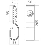 Reggicavi Cable Hook con strap - immagine 2