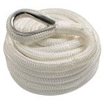 Cima ormeggio impiombata 16 mm x 11 m bianca