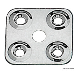 Piastrina fissa cinghie 40x40 mm