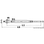 Tenditore inox a pressare 10 mm - immagine 2