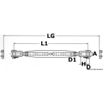 Tenditore inox 4 mm due forcelle fisse - immagine 2