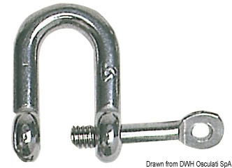 4.0.2 Grillo inox a U asse imperdibile 14 mm - immagine 1