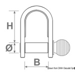 Grillo inox stampato corto 5 mm - immagine 2