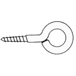 Occhioli inox vite 17 x 35 mm (blister 12 pz)