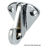 Moschettone inox con base 5 mm