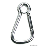 Moschettone inox grande con occhio 18 mm