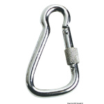 Moschettone inox grande con ghiera 23 mm