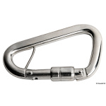 Moschettone inox per cinture 100 mm