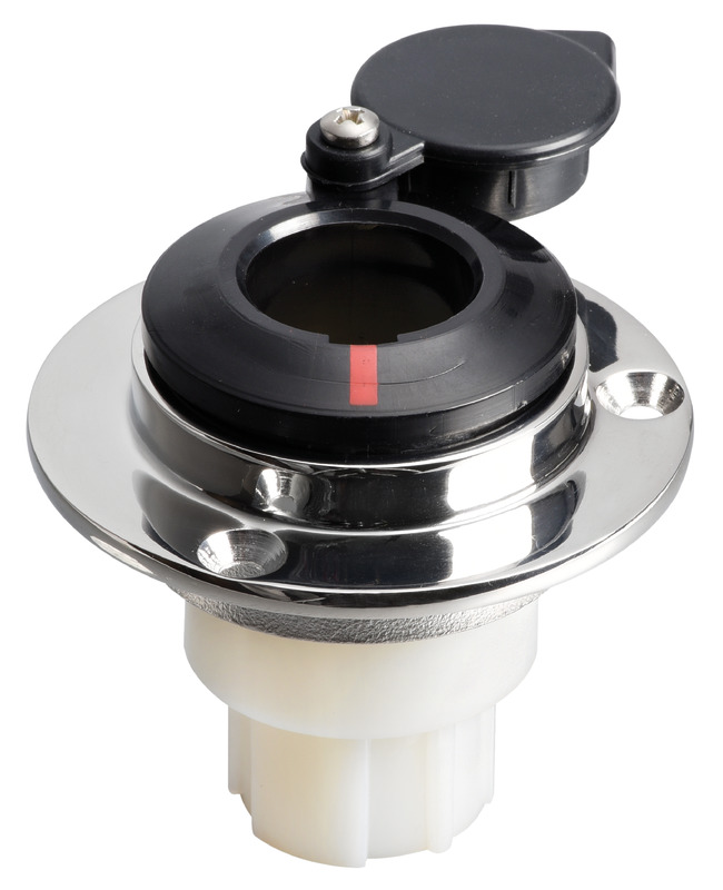 11.000.06_New2018.jpg Basetta dritta a incasso inox cappuccio nero - immagine 1