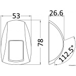 Fanale di via SX 112,5° luce rossa - immagine 2