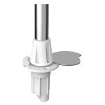 Asta Evoled 360° inox 100 cm base Flush