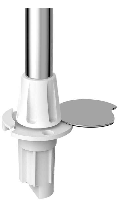 11.039.46-66.jpg Asta Evoled 360° inox 100 cm base Flush - immagine 1