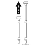Asta luce telescopica inox - immagine 2