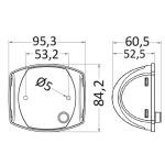 Fanale di via Sphera II inox 135° - immagine 2