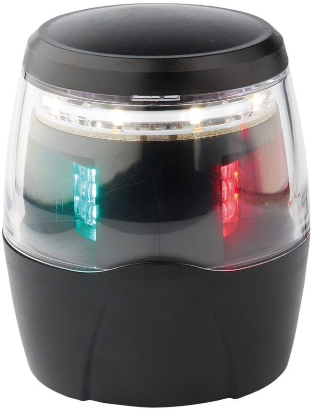 11.065.01.jpg Luce di navigazione tricolore 360° corpo nero - immagine 1