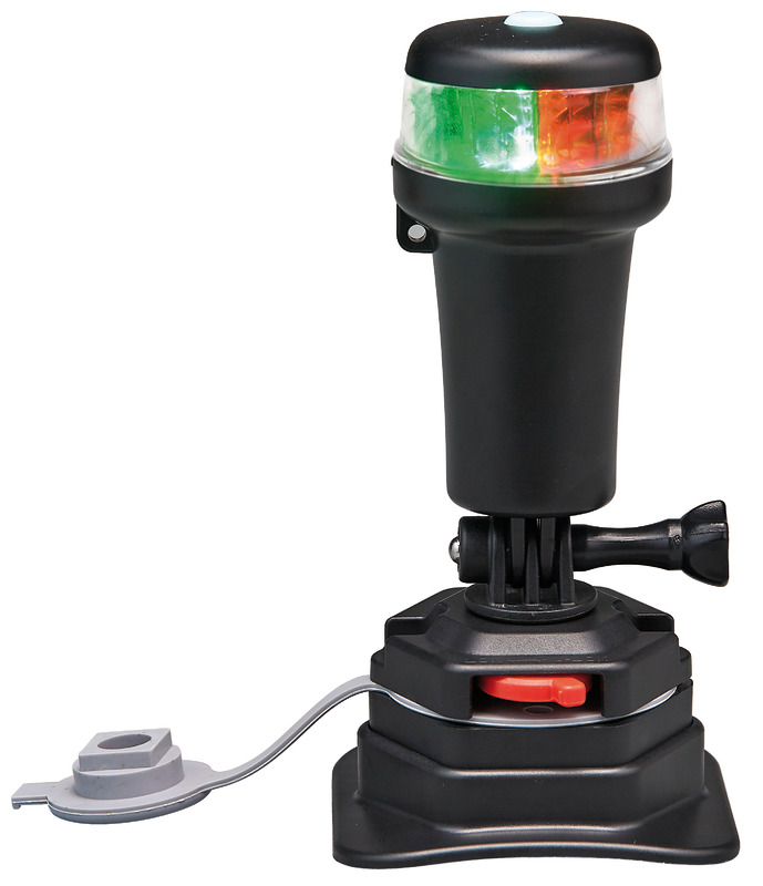 11.090.12_New2024.jpg Luce di via bicolore rossa/verde base snodo swivel - immagine 1