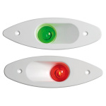 Fanale ABS ad incasso verde/bianco