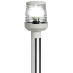 Asta 360° led abbattibile bianca