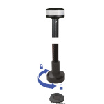 Asta luce bianca 360° wireless 100 cm plastica - immagine 3