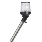 Asta estraibile fanale in asse nero 60 cm