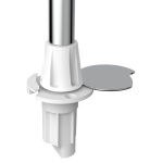 Asta Classic 360° estraibile 60 cm con base bianca