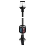 Asta combinata incasso 100 cm nera