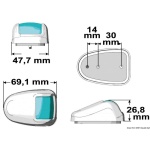 Fanale bianco verde 112° Orions - immagine 3