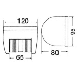 Fanale U78 verde-nero 12 V - immagine 2