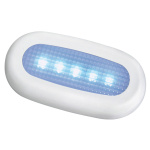 Luce di cortesia stagna 5 LED blu