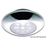 Plafoniera stagna LED cromata
