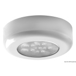 Luce di cortesia rot. ghiera bianca 6 LED bianchi