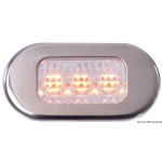 Luce cortesia inox 3 LED gialli