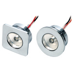 Luce cortesia a LED tonda blu - immagine 2