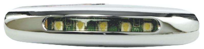 13.187.01.jpg Luce cortesia cromata 5 LED bianchi - immagine 1