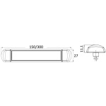 Luce LED 12/24 V 1,8 W 3500 K su piano - immagine 2