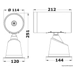 Faro inox elettrocomandato 24 V - immagine 3
