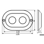 Luce subacquea a LED RGBW 120 W - immagine 2