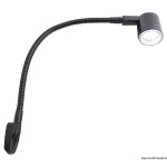 Luce testa letto 6 LED titanio corta