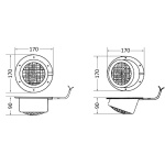 Faro da plancetta 24 V 50 W inclinato - immagine 4