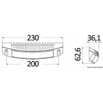 Faretto a 5 LED bianchi - immagine 2