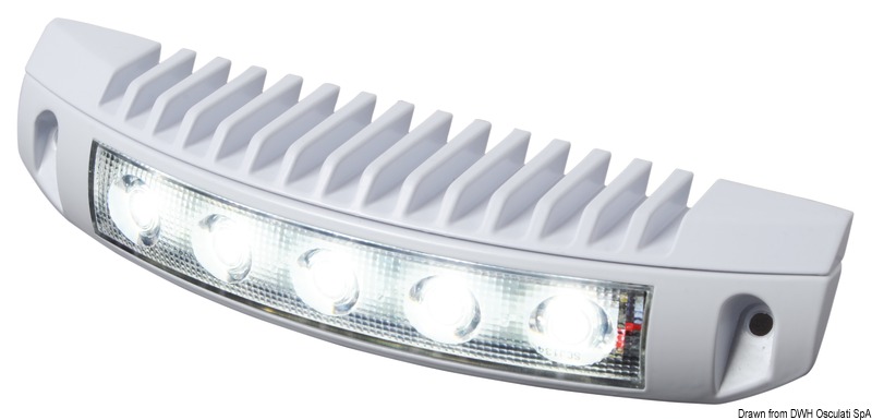 13.269.01_on.jpg Faretto a 5 LED bianchi - immagine 1