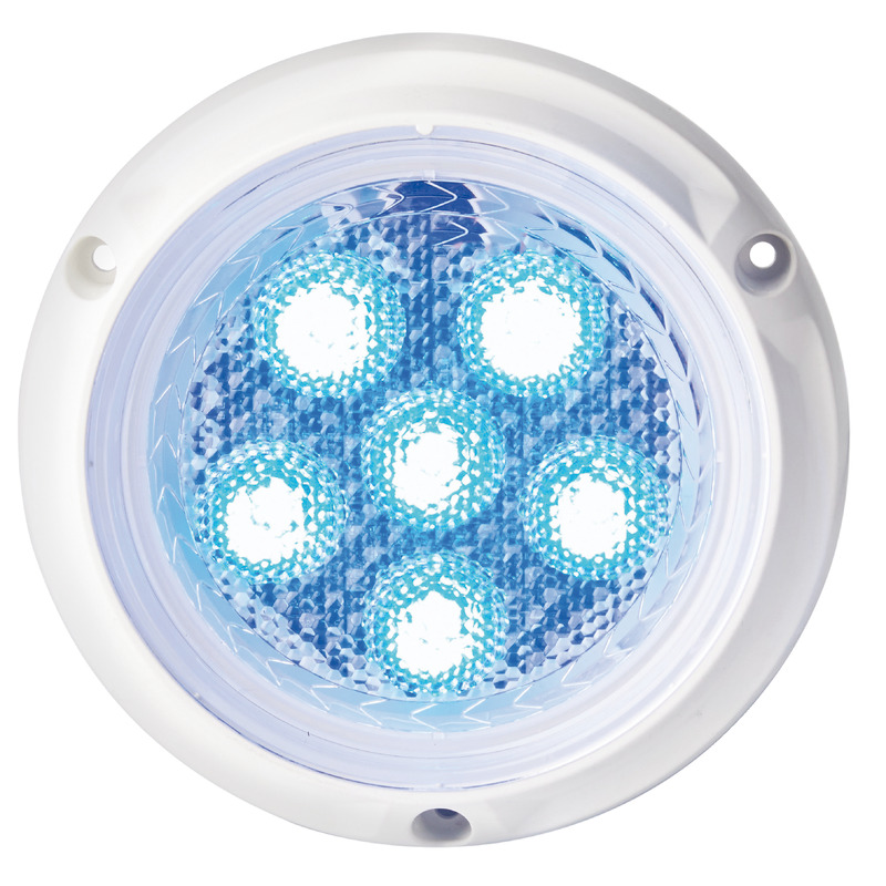13.276.06-on.jpg Luce subacquea tonda 134 mm blu - immagine 1
